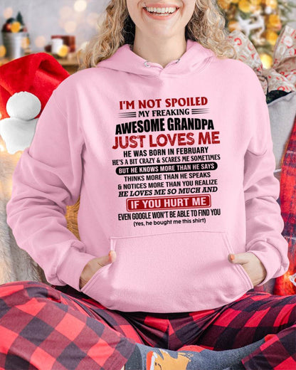 FEBRUARY - I'M NOT SPOILED MY FREAKING AWESOME GRANDPA JUST LOVES ME - FROM GRANDPA - TLEE02 (SKU09-127-02)