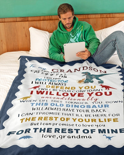 Special Gift For Your Grandson Blanket - From Grandma (SKUB10-154) FULL