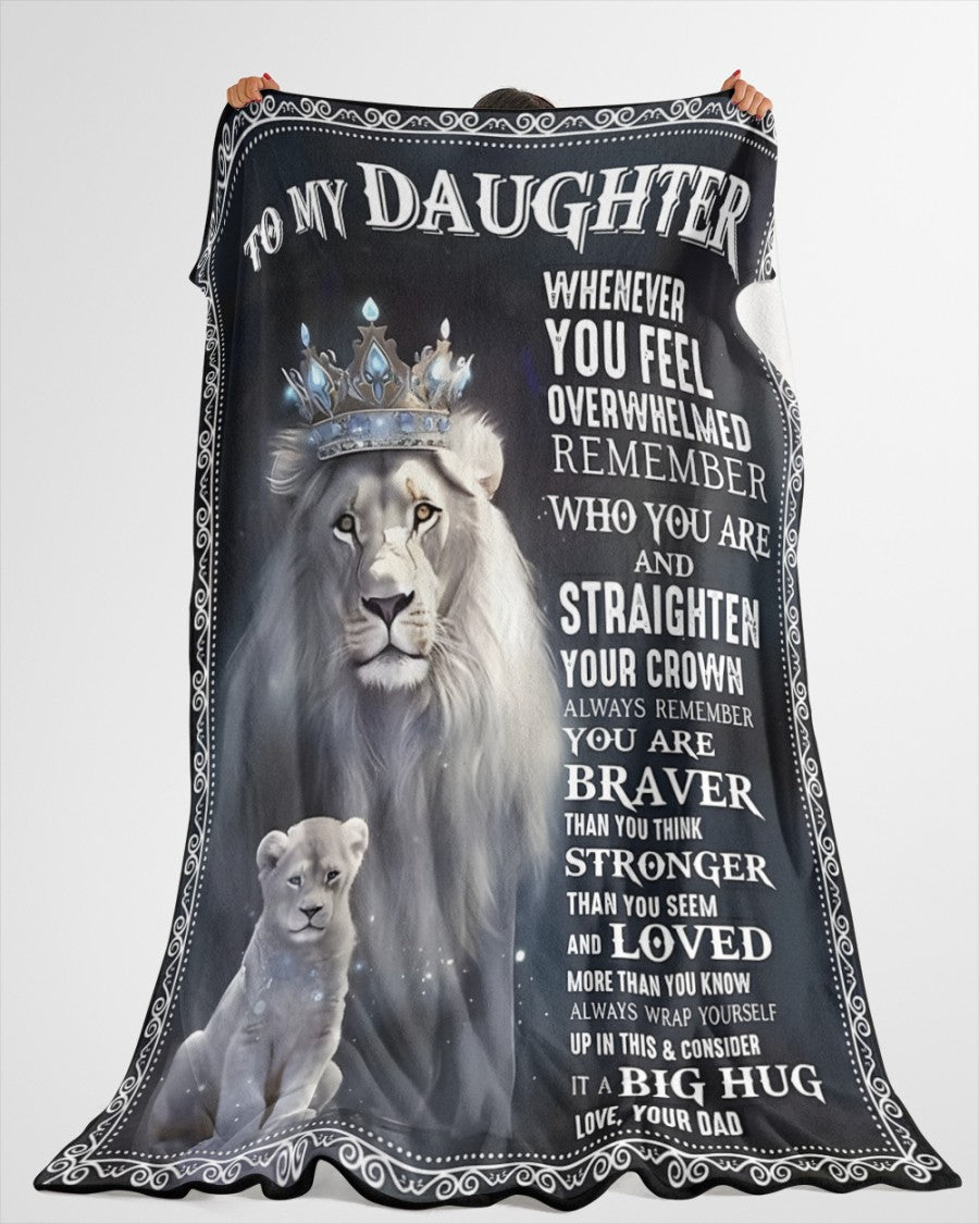 Special Gift For Your Daughter Blanket - From Dad (SKUB12-25)