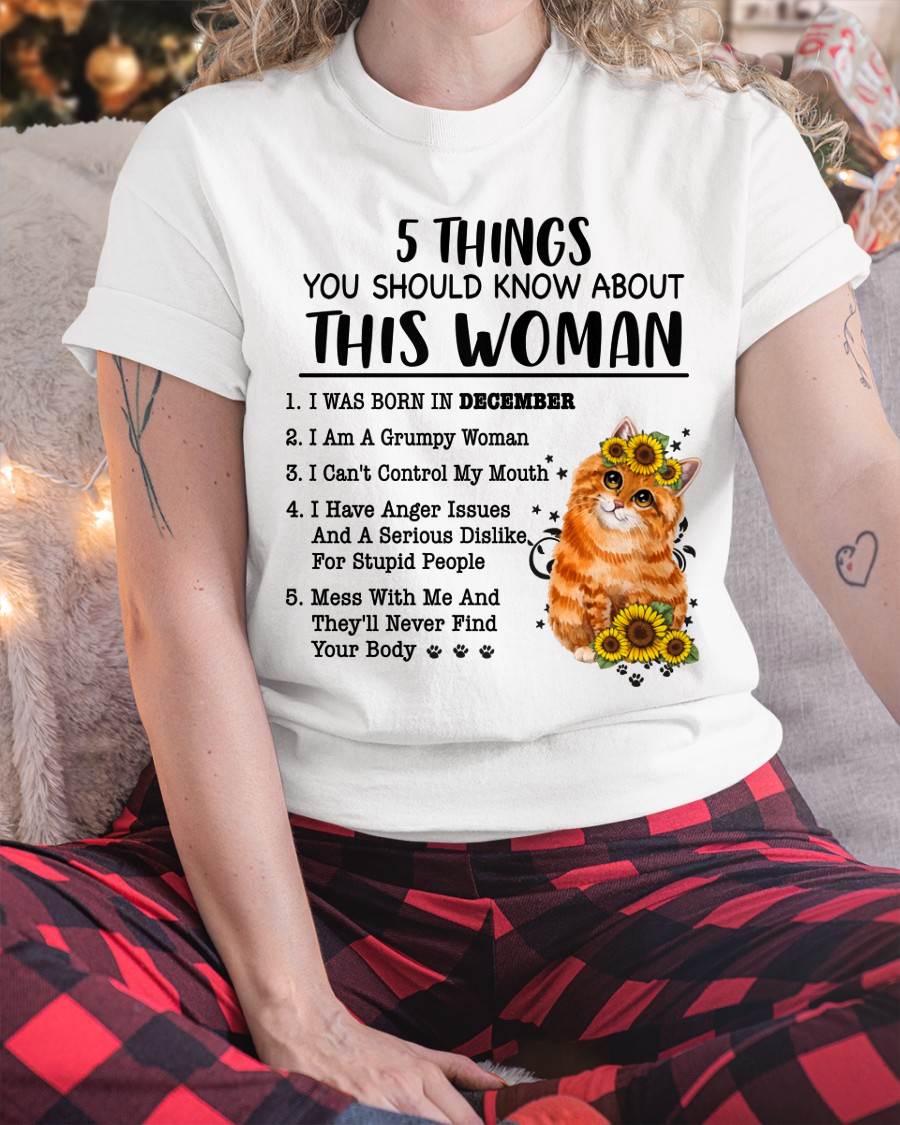DECEMBER - 5 THINGS YOU SHOULD KNOW ABOUT THIS WOMAN - FOR WOMEN - TLEE12 (SKU2602-186-12)