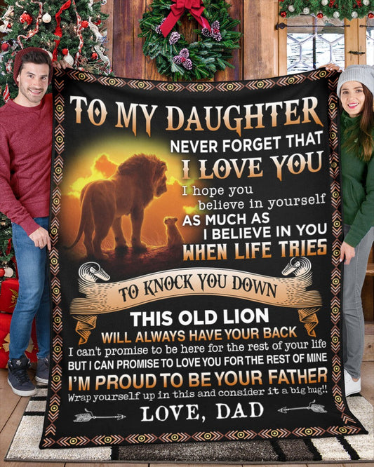 Special Gift For Your Daughter Blanket - From Dad