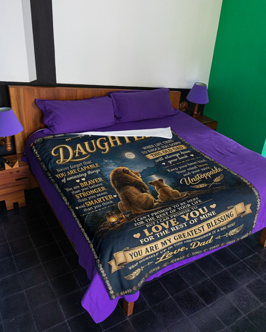 Special Gift For Your Daughter Blanket - From Dad (SKU2609-222)