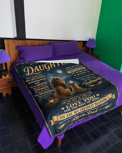 Special Gift For Your Daughter Blanket - From Dad (SKU2609-222)
