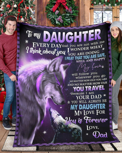 Special Gift For Your Daughter Blanket - From Dad (SKUB11-153)