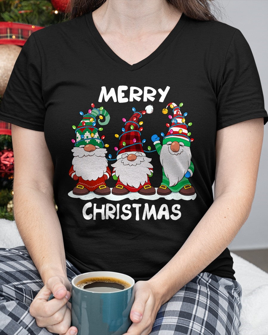 Merry Christmas Gnomes Xmas Family Men Women T-Shirt (SKU-MRCM-18) FMA
