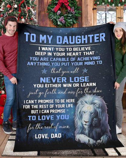 Special Gift For Your Daughter Blanket - From Dad03