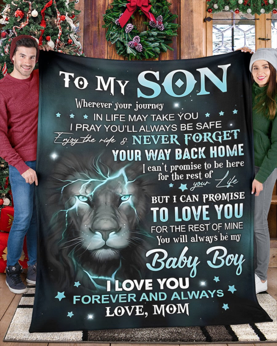 Special Gift For Your Son Blanket - From Mom (SKUB11-64) FULL