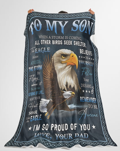 Special Gift For Your Son Blanket - From Dad (SKUB12-250)