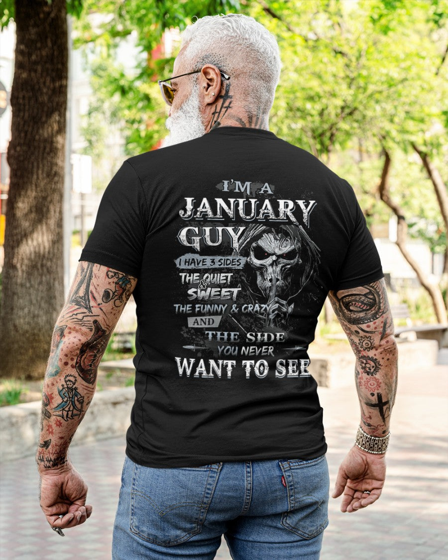 JANUARY - I HAVE 3 SIDES - T-SHIRT FOR MAN - TLEE01 (SKU07-60-01)