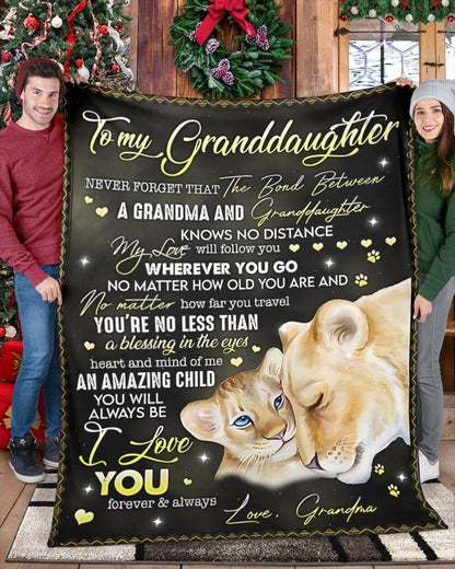 Special Gift For Your Granddaughter Blanket - From Grandma02