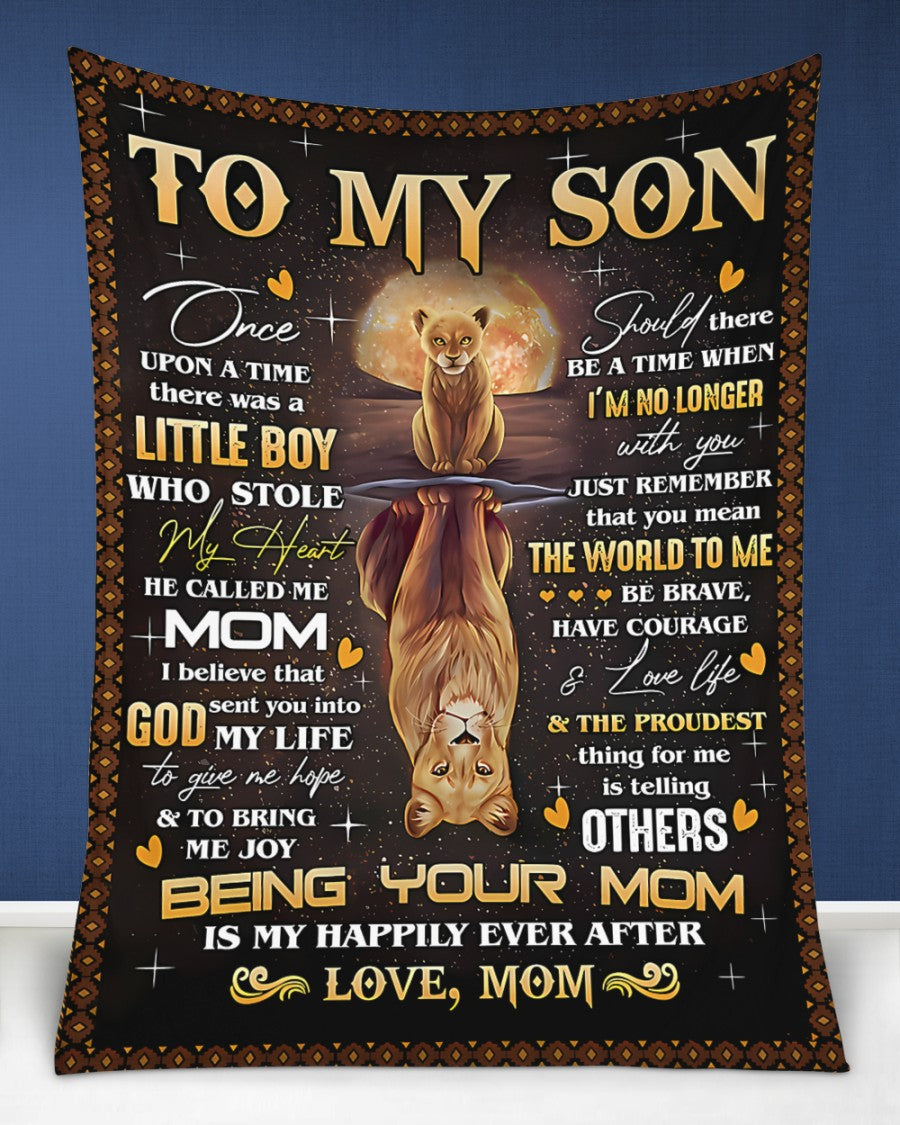 Special Gift For Your Son Blanket - From Mom02 (SKU2609-49)