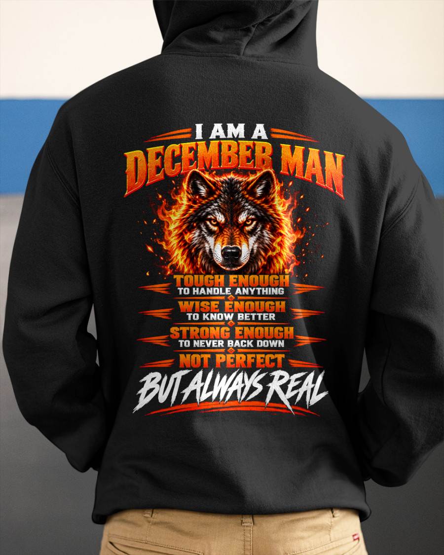 DECEMBER – NOT PERFECT BUT ALWAYS REAL , WOLF SHIRT - FOR MAN - TLEE12 (SKU2610-56-12)