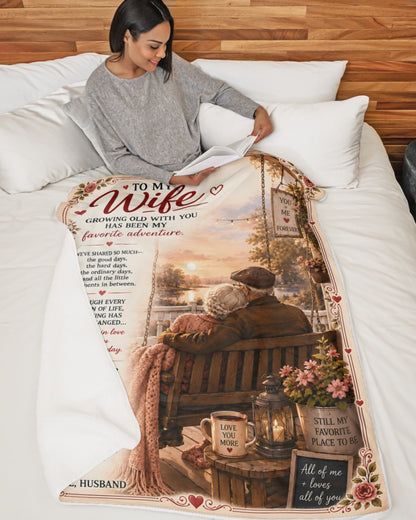 Special Gift For Your Wife Blanket - From Husband (SKU2609-98)