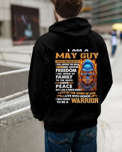 MAY - A WARRIOR BY BLOOD, A BELIEVER BY HEART - GIFT FOR MAN - TLEE05 (SKU10-51-05)