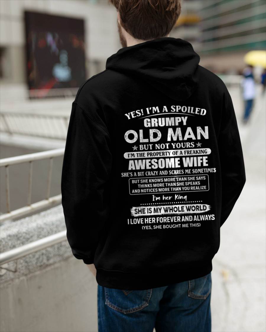 Yes I'm A Spoiled Grumpy Old Man - Gift For Husband From Wife - TLEE00 (SKU07-100-00)