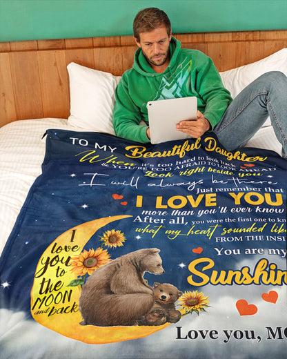 Special Gift For Your Daughter Blanket - From Mom (SKUB11-137)