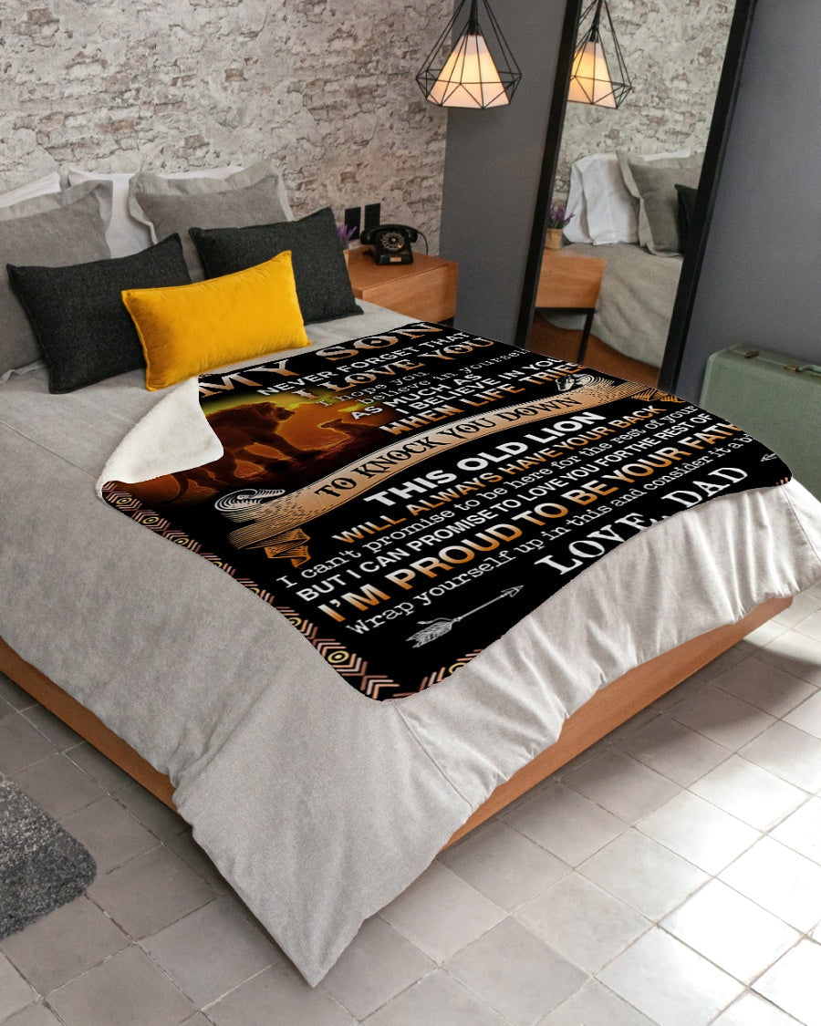 To my Son Love, from dad - Blanket