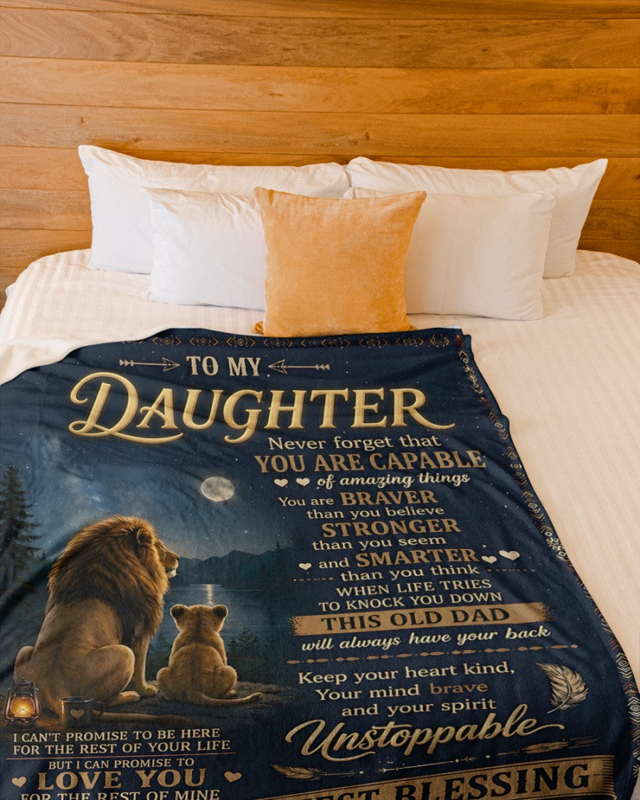 Special Gift For Your Daughter Blanket - From Dad (SKU2606-234)