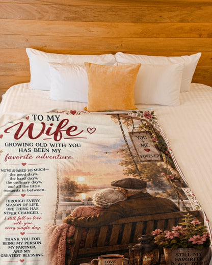 Special Gift For Your Wife Blanket - From Husband (SKU2609-98)