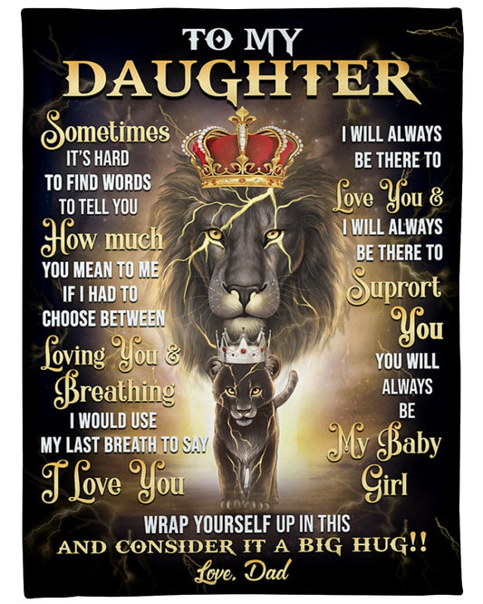 Special Gift For Your Daughter Blanket - From Dad