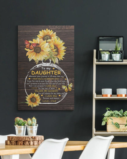 To My Daughter From Dad Canvas (SKUC07-20)