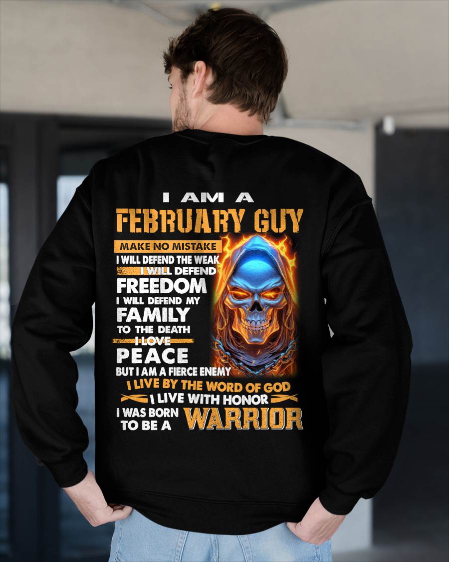 FEBRUARY - A WARRIOR BY BLOOD, A BELIEVER BY HEART - GIFT FOR MAN - TLEE02 (SKU10-51-02)