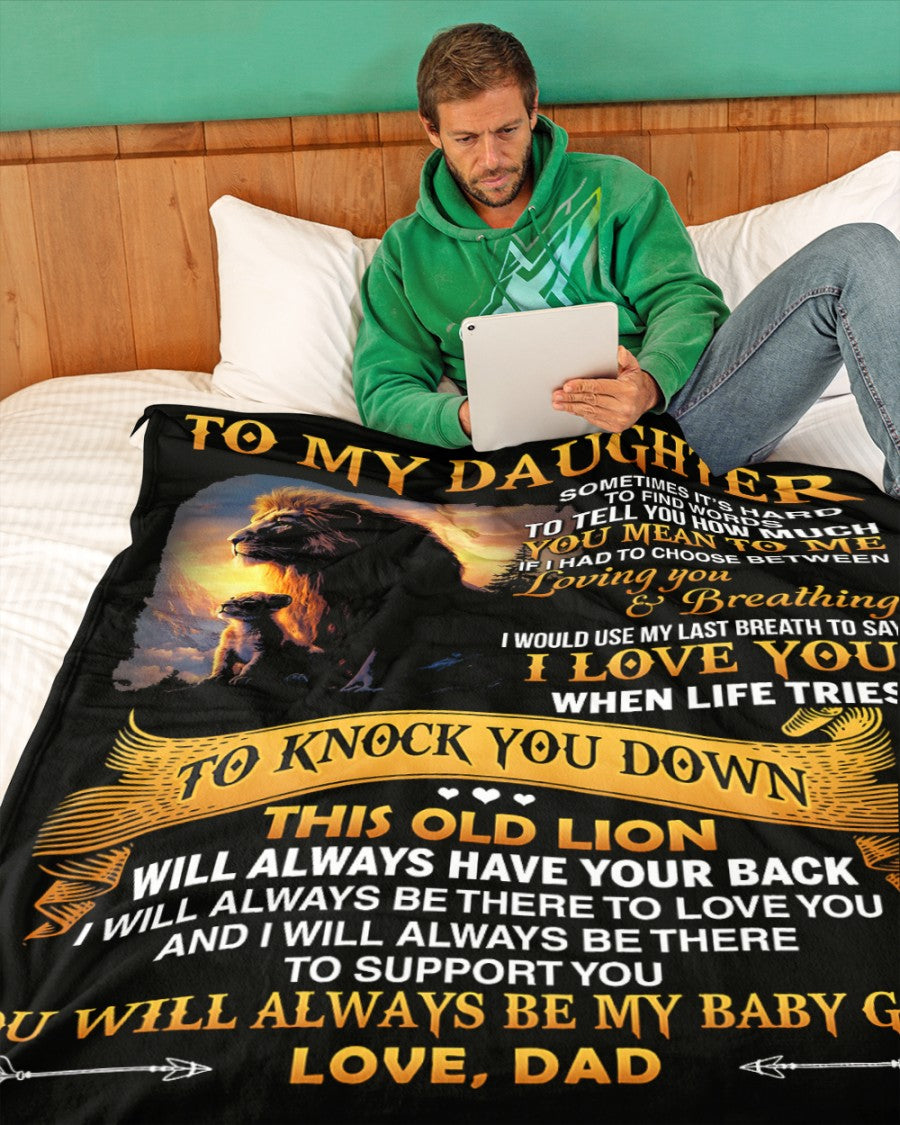 Special Gift For Your Daughter Blanket - From Dad (SKUB12-80)