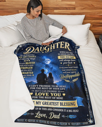 Special Gift For Your Daughter Blanket - From Dad (SKU2609-271)