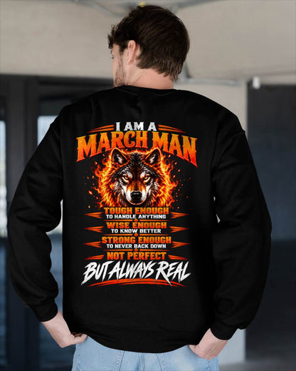 MARCH – NOT PERFECT BUT ALWAYS REAL , WOLF SHIRT - FOR MAN - TLEE03 (SKU2610-56-03)