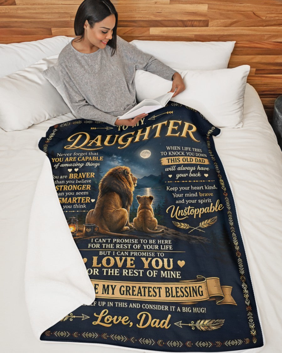 Special Gift For Your Daughter Blanket - From Dad (SKU2609-222)