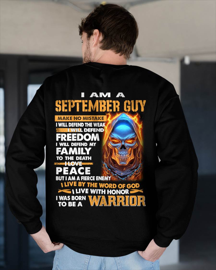 SEPTEMBER - A WARRIOR BY BLOOD, A BELIEVER BY HEART - GIFT FOR MAN - TLEE09 (SKU10-51-09)