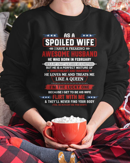 FEBRUARY - AS A SPOILED WIFE  I HAVE A FREAKING AWESOME HUSBAND - FROM HUSBAND - TLEE02 (SKU12-290-02)