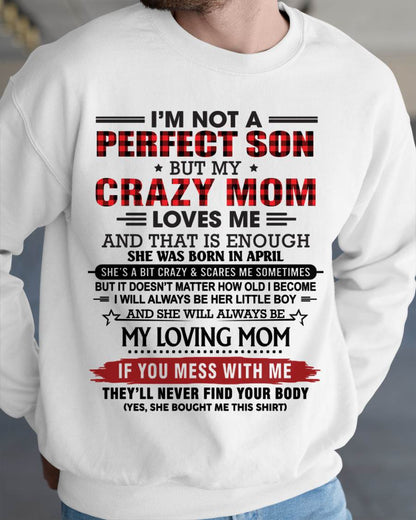 APRIL - NO MATTER HOW OLD I GET, I’LL ALWAYS BE MY MOM’S LITTLE BOY - FROM MOM - TLEE04 (SKU2602-59-04)