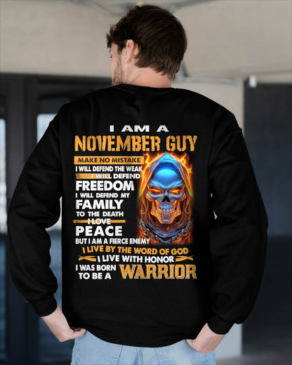 NOVEMBER - A WARRIOR BY BLOOD, A BELIEVER BY HEART - GIFT FOR MAN - TLEE11 (SKU10-51-11)