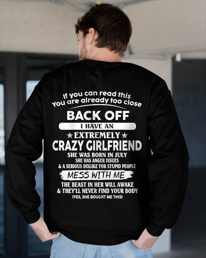 July - Back Off I Have An Extremely Crazy Girlfriend - Gift From Wife - TLEE07 (SKU07-175-07)