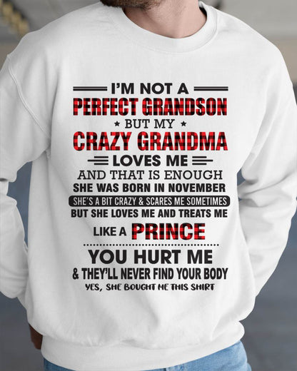 NOVEMBER - PROUD GRANDSON OF A CRAZY GRANDMA - FROM GRANDMA - TLEE11 (SKU2603-71-11)