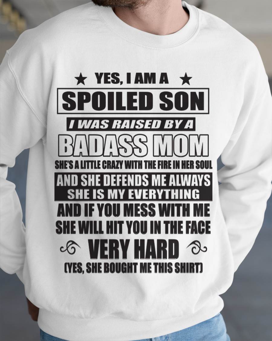 MY MOM RAISED ME WITH LOVE AND ATTITUDE - FROM MOM - TLEE00 (SKU2605-282-00)