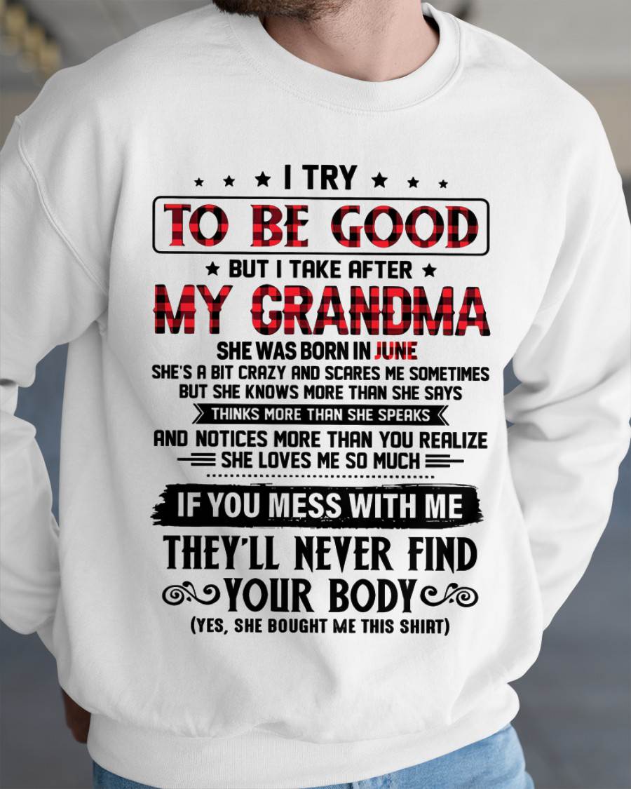 JUNE - I TRY TO BE GOOD BUT I TAKE AFTER MY GRANDMA - FROM GRANDMA - TLEE06 (SKU07-102-06)