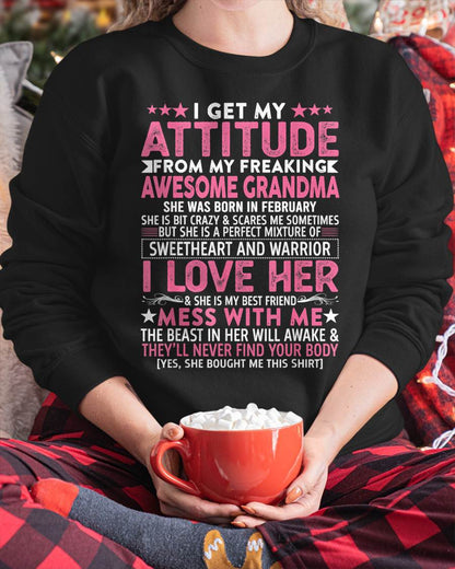 FEBRUARY - I GET MY ATTITUDE FROM MY FREAKING AWESOME GRANDMA - FROM GRANDMA - TLEE02 (SKU07-163-02)