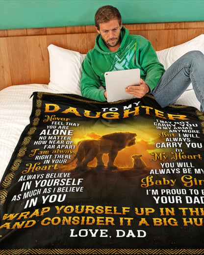 Special Gift For Your Daughter Blanket - From Dad (SKUB12-71)