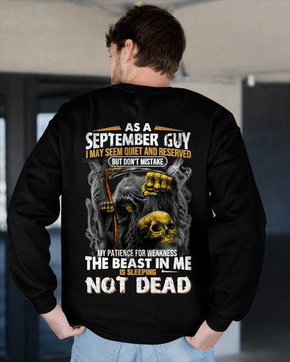 September - As A September Guy I May Seem Quiet And Reserved - Gift For Man - TLEE09 (SKU08-82-09)