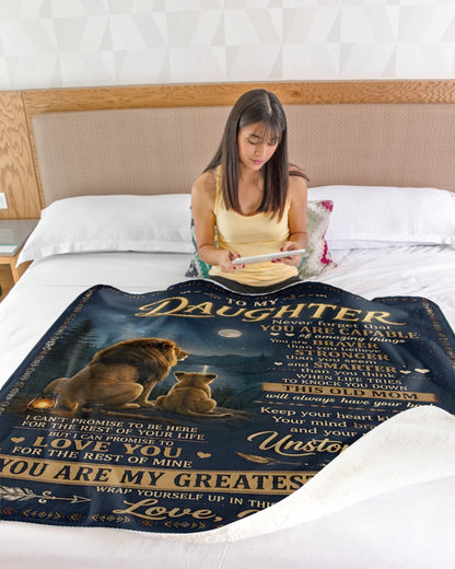 Special Gift For Your Daughter Blanket - From Mom (SKU2607-20)