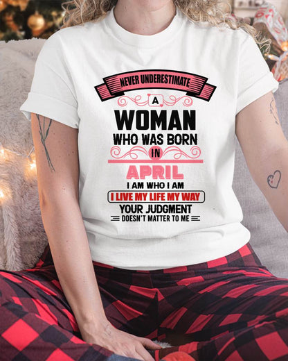 APRIL - I AM WHO I AM — CONFIDENT, INDEPENDENT, AND UNAPOLOGETIC - FOR WOMEN - TLEE04 (SKU2602-91-04)