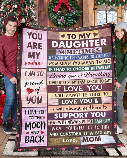 Special Gift For Your Daughter Blanket - From Mom
