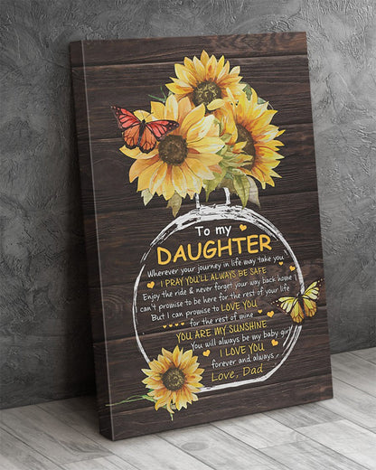 To My Daughter From Dad Canvas (SKUC07-20)