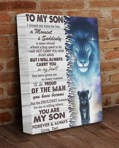 To My Son From Dad Canvas (SKUC07-13)