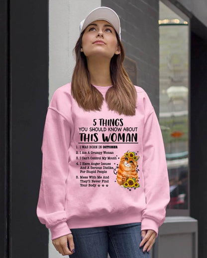 OCTOBER - 5 THINGS YOU SHOULD KNOW ABOUT THIS WOMAN - FOR WOMEN - TLEE10 (SKU2602-186-10)