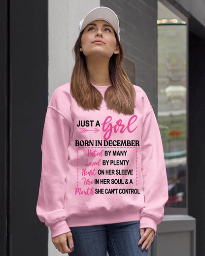 BORN IN DECEMBER – A GIRL WITH ATTITUDE, HEART, AND A MOUTH SHE CAN’T CONTROL - FOR WOMEN - TLEE12 (SKU2603-363-12)