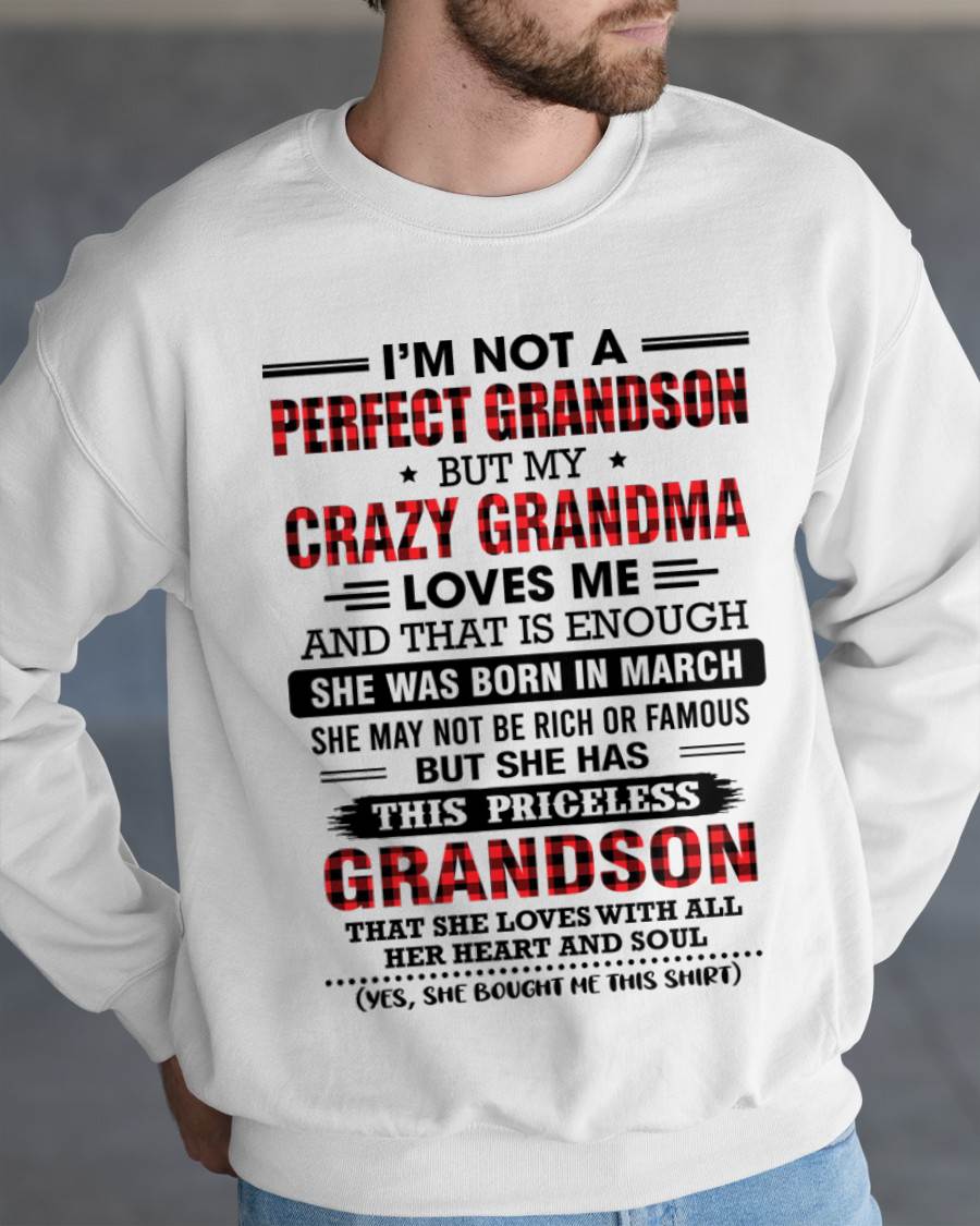 MARCH - NOT PERFECT, JUST GRANDMA’S FAVORITE GRANDSON - FROM GRANDMA - TLEE03 (SKU2606-362-03)