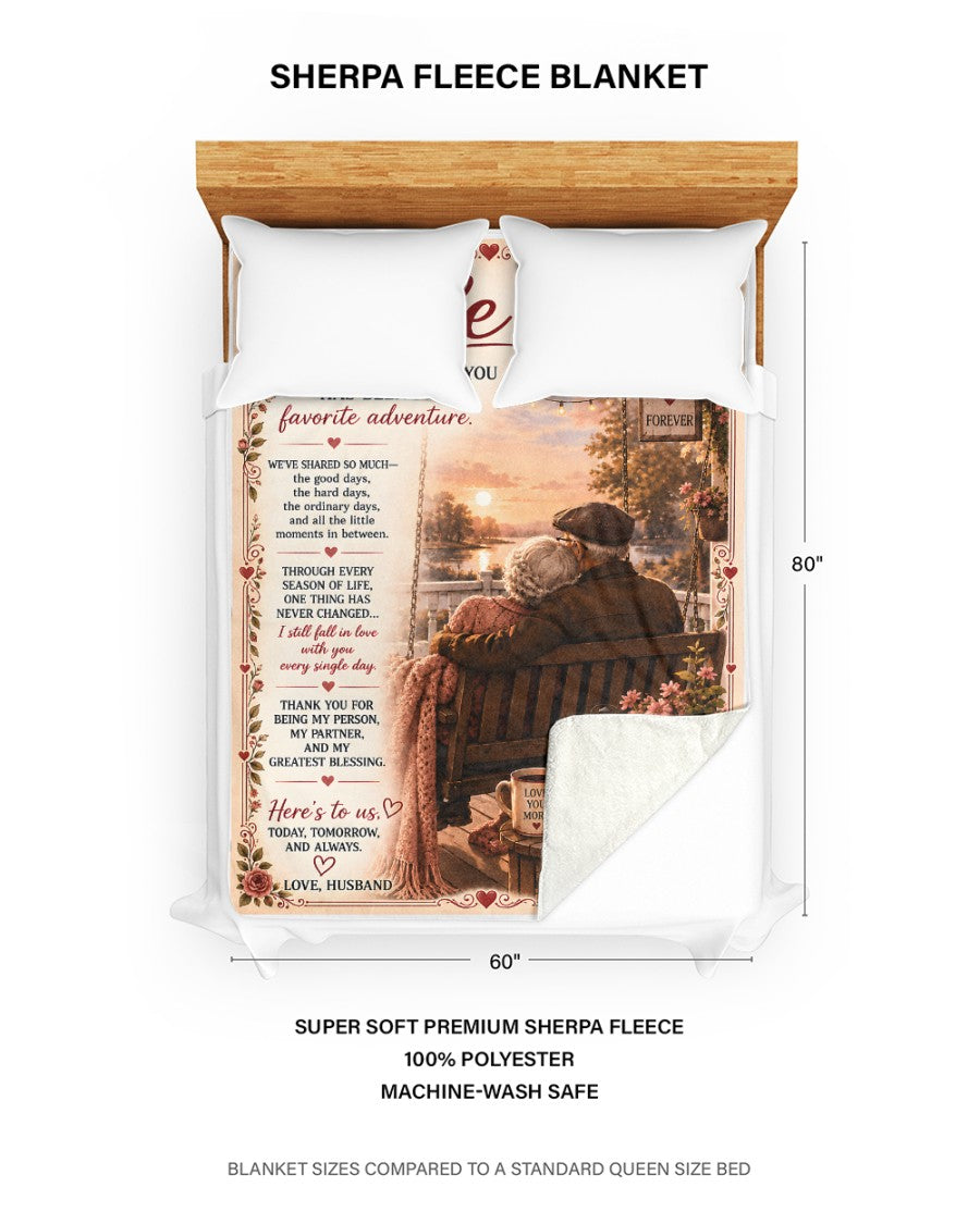 Special Gift For Your Wife Blanket - From Husband (SKU2609-98)